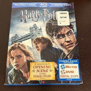Blue Ray DVD Disc Harry Potter and the Deadly Hallows Part 1, Three Discs